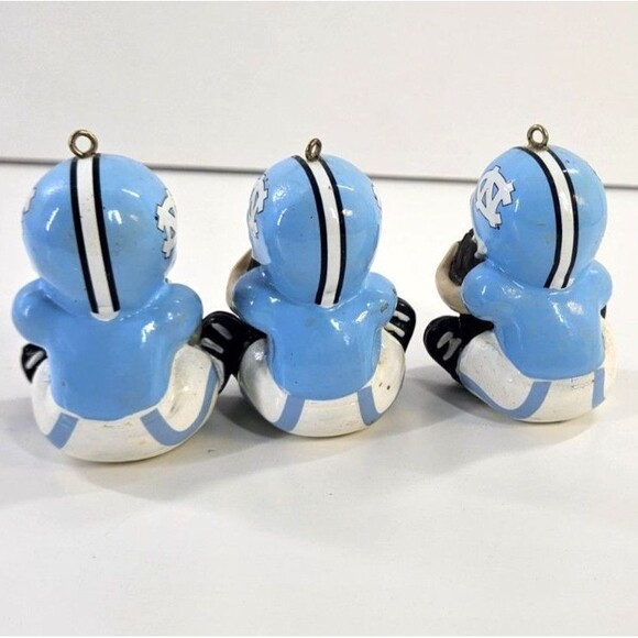 Vintage UNC Tarheel Lil Fan Baby Football Christmas Ornament Decor College NCAA - Picture 5 of 8
